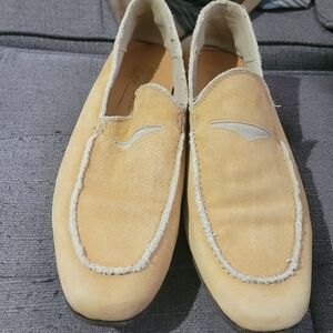 Donald J. Pliner Beige Suede Men's Loafers